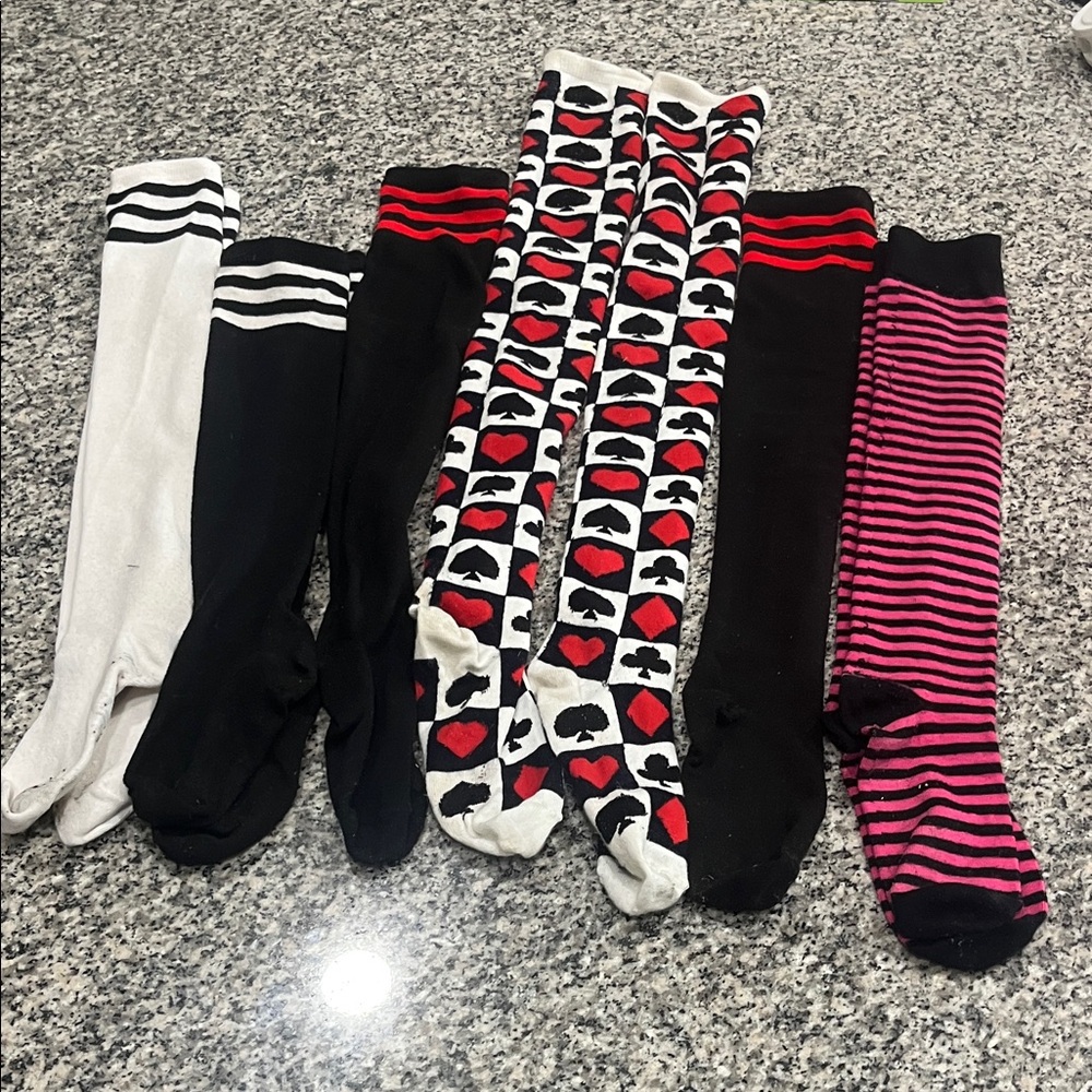 Assorted Patterned Knee-High Socks Set - Picture 10 of 16